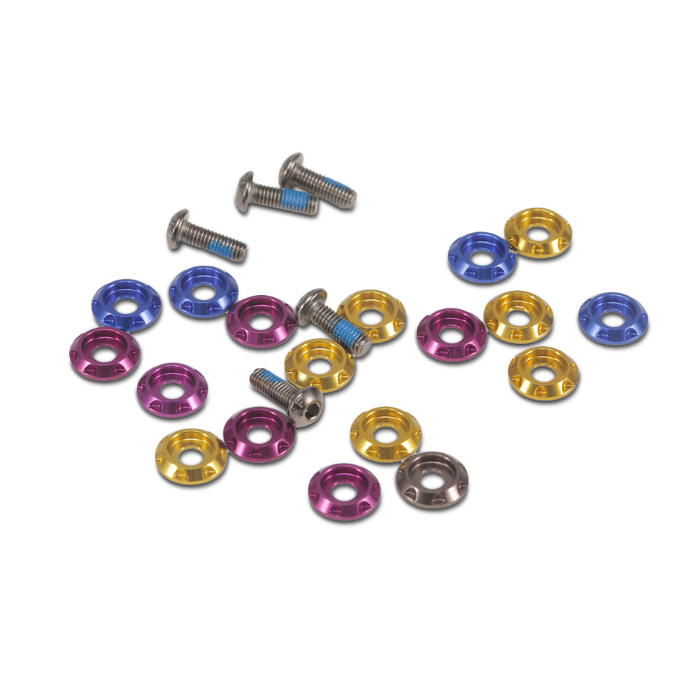 M3 Aluminum Alloy Colorful Countersunk Washer - 20PCS