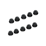 M5 Anodized Aluminum Flange Nylon Lock Nut - 20Pcs