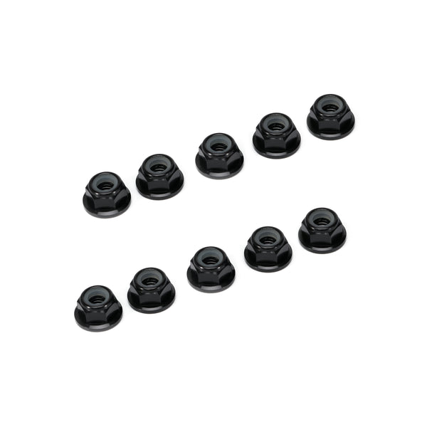 M5 Anodized Aluminum Flange Nylon Lock Nut 20Pcs FlyFish RC